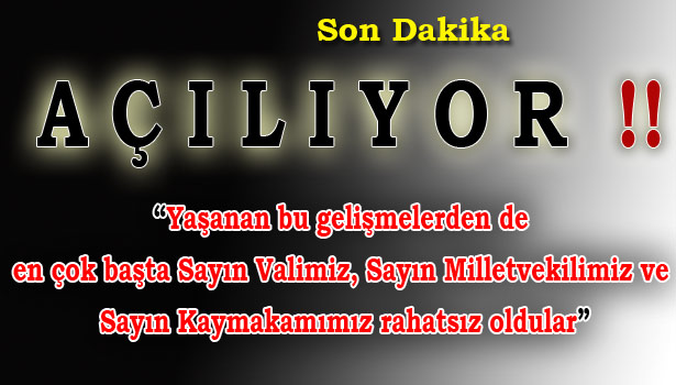 "HAKLIYDILAR RAHATSIZ OLMAKTA"