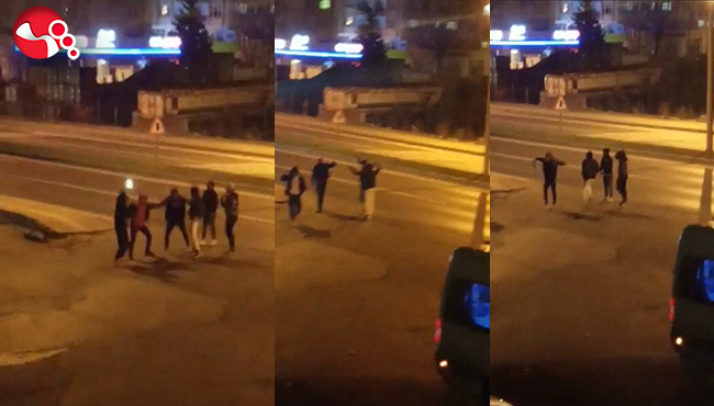 Kısıtlamayı ihlal ettiler… Yol ortasında halay…