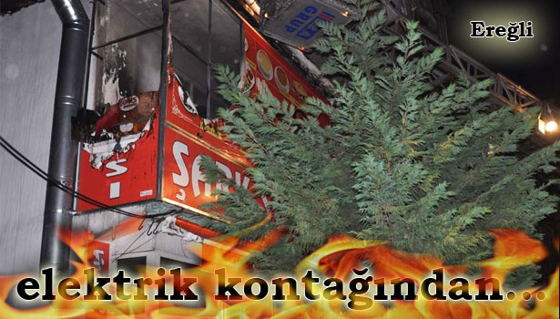 İŞYERİNDE ÇIKAN YANGIN KORKUTTU