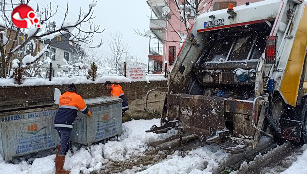 100 ton katı atık tahliye edildi...