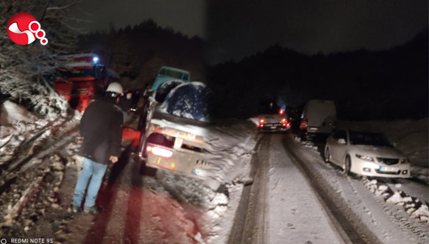 OSB yolu trafiğe kapandı