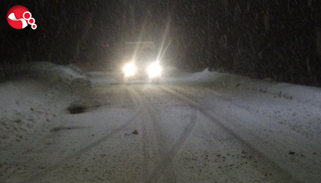 Gece saatlerinde bastıran kar etkili oldu