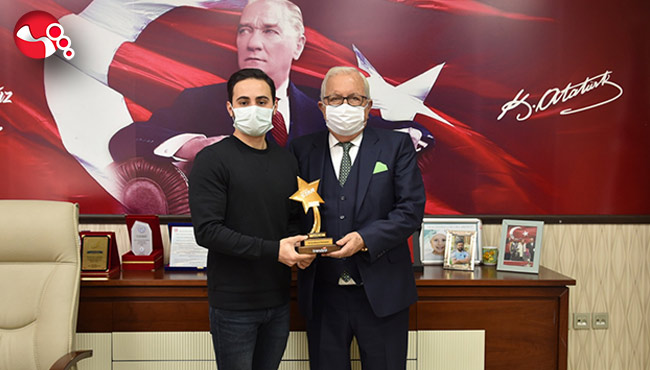 Ödüllü Genç Girişimciden Başkan Posbıyık’a ziyaret...