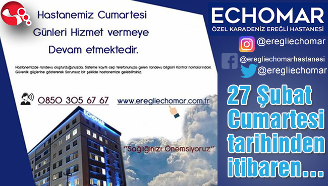 27 Şubat Cumartesi tarihinden itibaren…