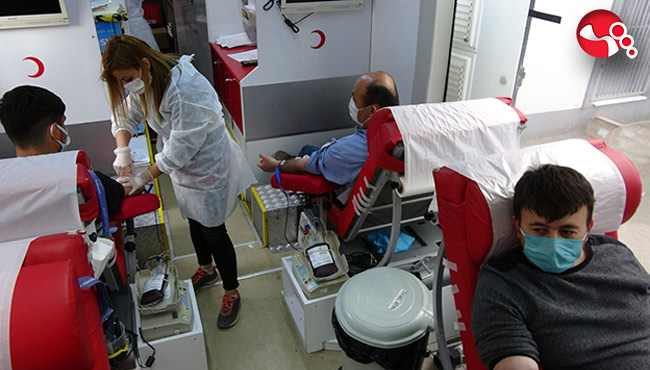 Kan bağışı kampanyasında 120 ünite kan toplandı