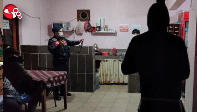 Jandarmadan kahvehaneye baskını...