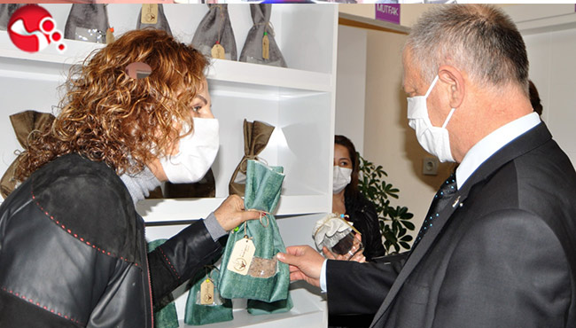 Kaymakam Çorumluoğlu'ndan Kadın Gücü Kooperatifi'ne ziyaret...