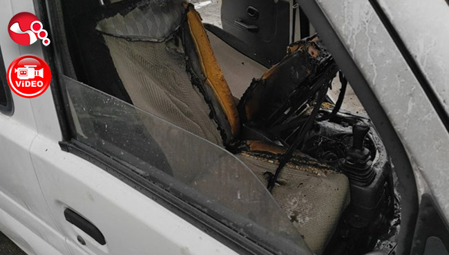 Arkadaşına gidecekti, alevler içinde kaldı!!!