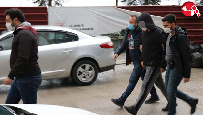 Baba katili genç tutuklandı