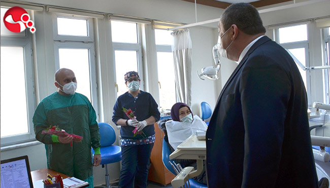 Başkaı Tekin sağlık çalışanlarını unutmadı