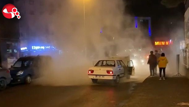 Seyir halindeyken alev aldı...