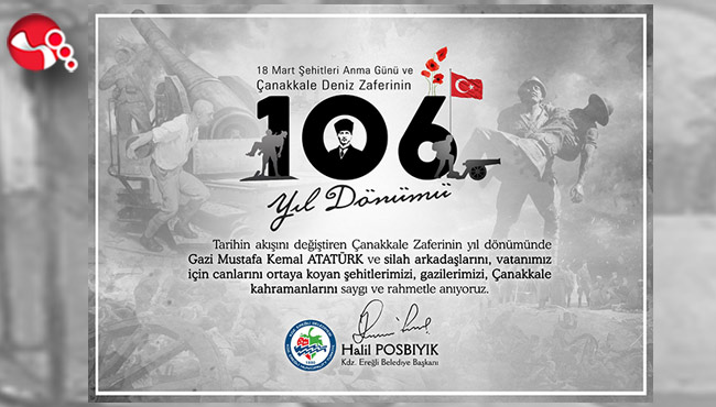 “Çanakkale Kahramanlarını minnetle, saygıyla anıyorum”