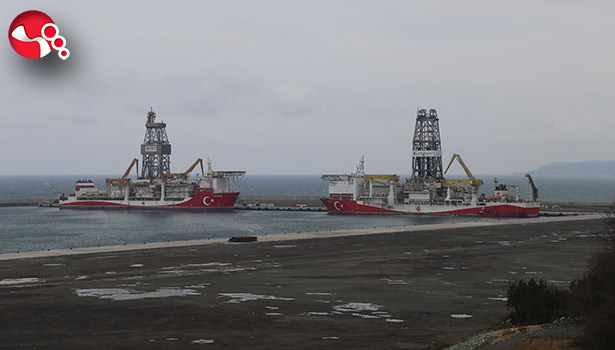 Fatih ve Kanuni Sondaj Gemileri Filyos Limanı'nda buluştu