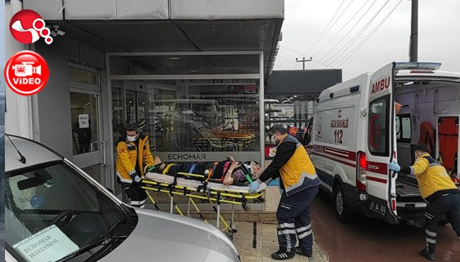 Yaşlı adam düştü,başından yaralandı!!!