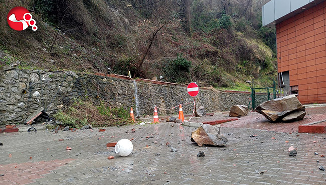 Terminalde ikinci heyelan..