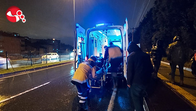 Motosiklet kazası:1 yaralı!..