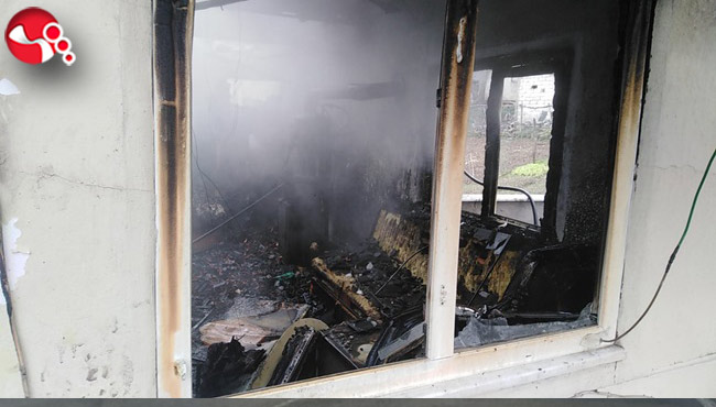 Ev alev topuna döndü!!!