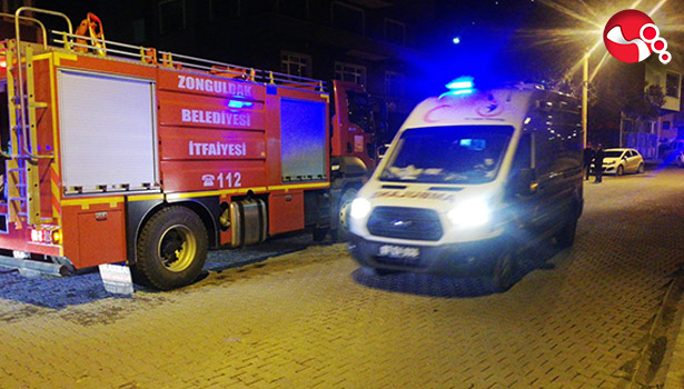 Ev yangını korku saçtı