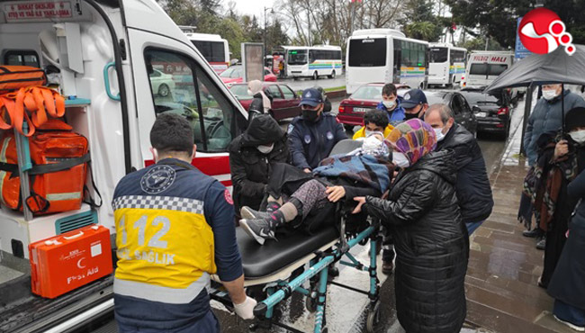 Dengesini kaybeden kadın düştü,hastanelik oldu!..