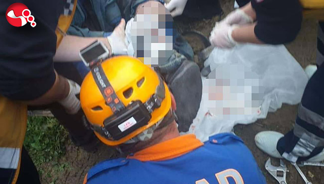 Patpatın altında kaldı!