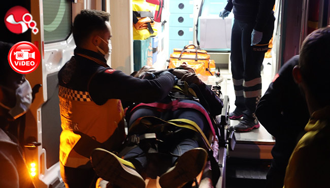 Motosiklet devrildi! Bayan sürücü yaralandı...