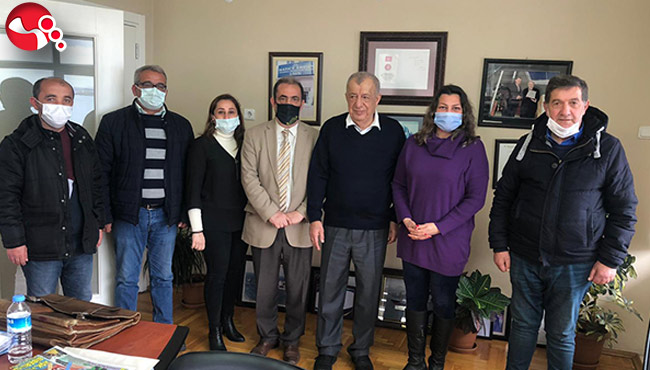 Ereğli Gazeteciler Derneği İrfan Erdem’i ziyaret etti