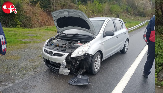 Bariyerlere çarparak durabildi!..