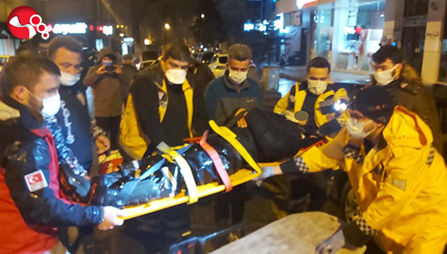 Motosikletle Otomobil çarpıştı...