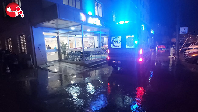 Yağmurda motoru kaydırınca...