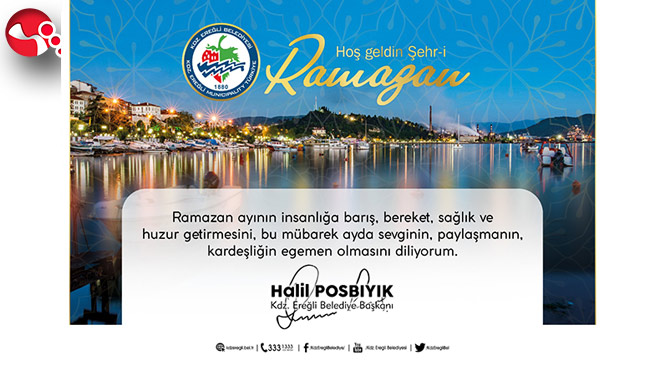Başkan Posbıyık: “Sağlık ve Huzur Dolu Ramazan Diliyorum...”