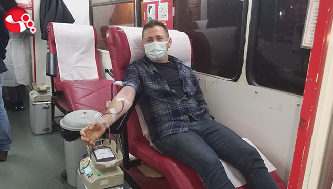 İftar sonrası kan bağışında bulundular