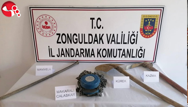 Kaçak Kazıya Operasyon: 3 gözaltı...