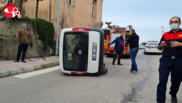 Kısıtlamada feci kaza…