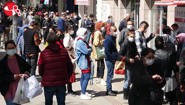 Tam kapanma öncesi vaka artışı yaşanan Zonguldak'ta yoğunluk