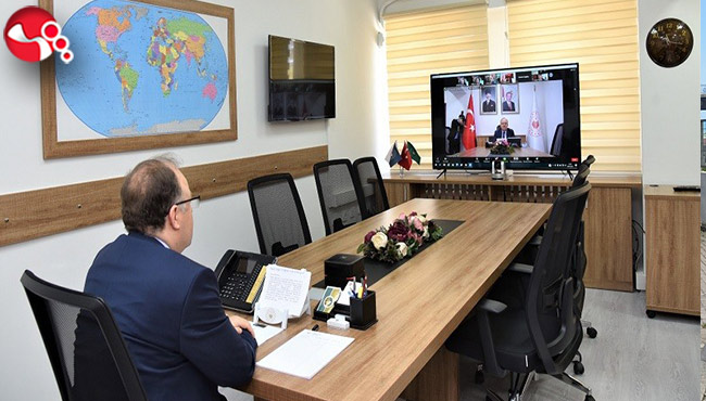 Vali Tutulmaz Zoom üzerinden katıldı