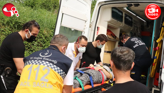 Halı asarken hayatından oluyordu...