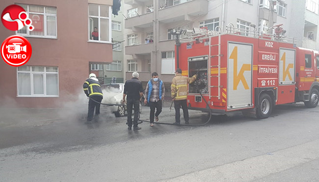 Park halindeyken birden alev aldı!..