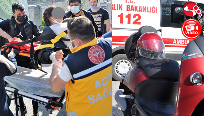 Yaralı hastaneye, motoruysa...