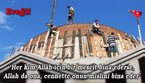 KURTLAR KÖYÜ CAMİ İNŞAATI SÜRÜYOR