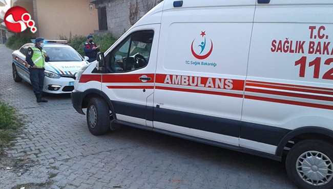 Köyün ortasında kaza...