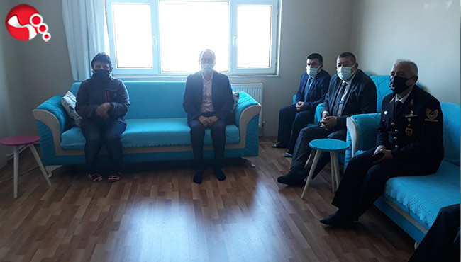 Kaymakam ve Başkandan Şehit Ailelerine ziyaret