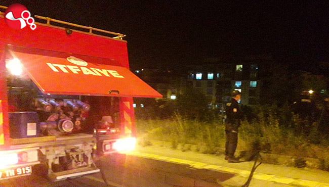 Çalılık alanda yangın…