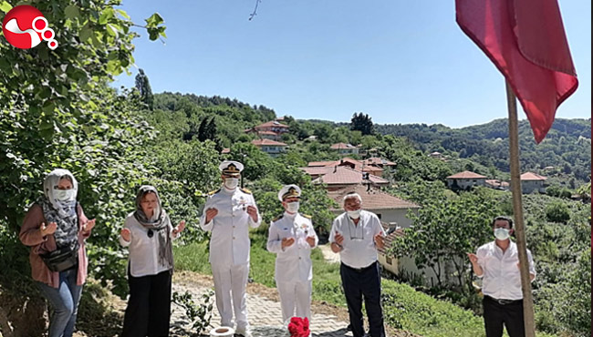 Şehidimizin bayrağı değiştirildi…