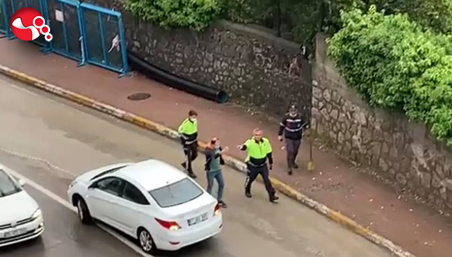 Otomobil rögara düştü