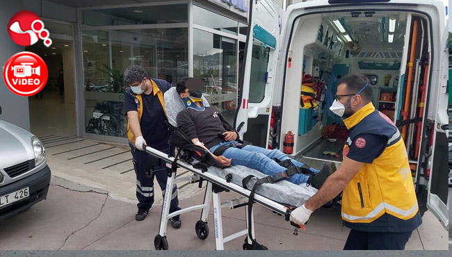 Otomobillere çarparak durabildi!!!