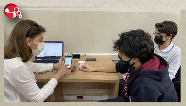 Liseliler 'ONLİNE ATEŞ ÖLÇER' Cihazı üretti...