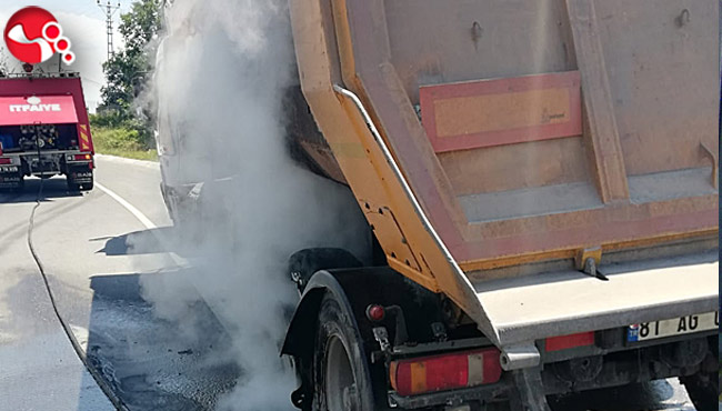 Bir anda alev aldı!..