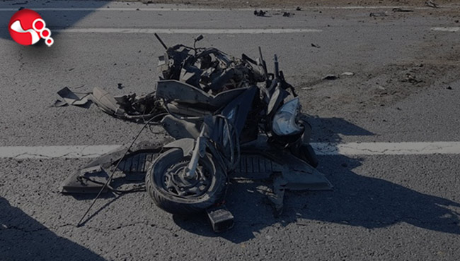 Motosiklet kazası...