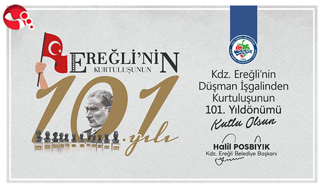 Başkan Posbıyık, Kdz. Ereğli’nin Kurtuluş Yıldönümünü kutladı
