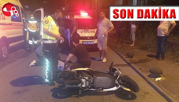 291 promil alkollüydü! Motosikletiyle kaldırıma çarptı.